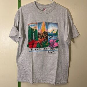 Vintage Island Paradise Hawaii T Shirt Sz L
